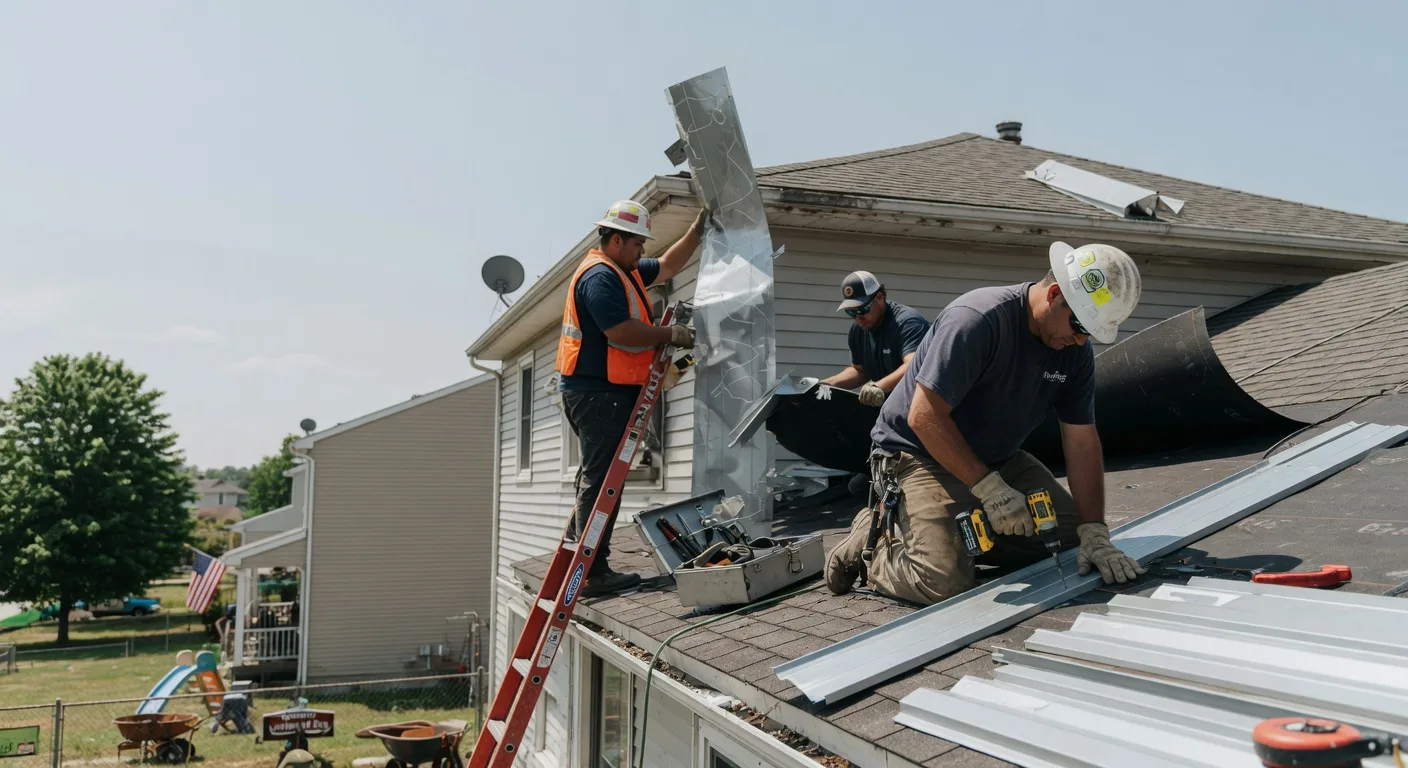 Storm Damage Metal Roof Repair in Hillsboro, TN